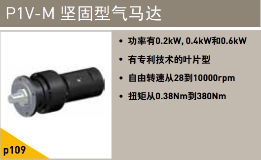 P1V-M堅固型氣馬達